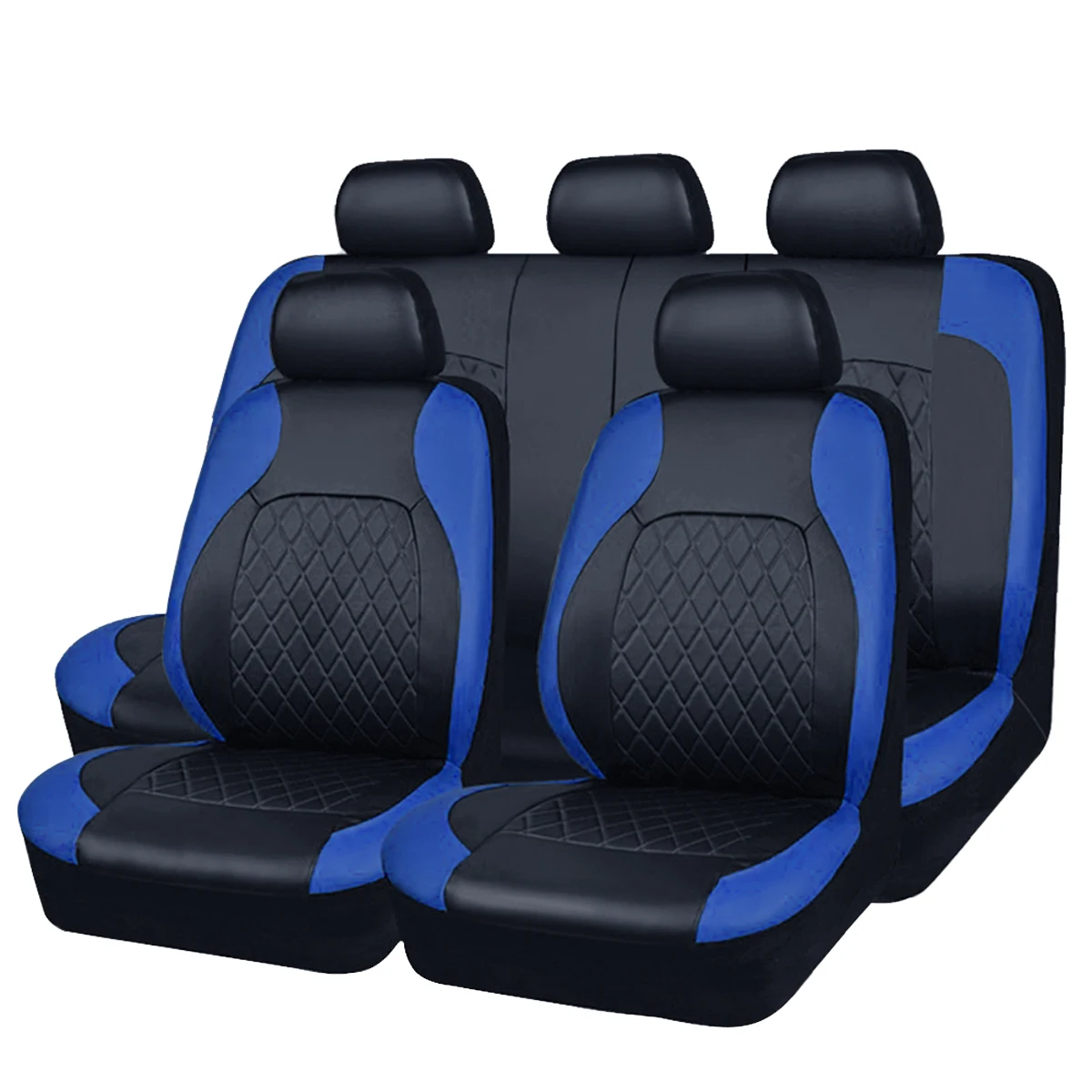 All-Season Quilted PU Leather Car Seat Covers – Full Surround Waterproof Universal Fit for Sedan, SUV & Pickup Trucks - Image 8