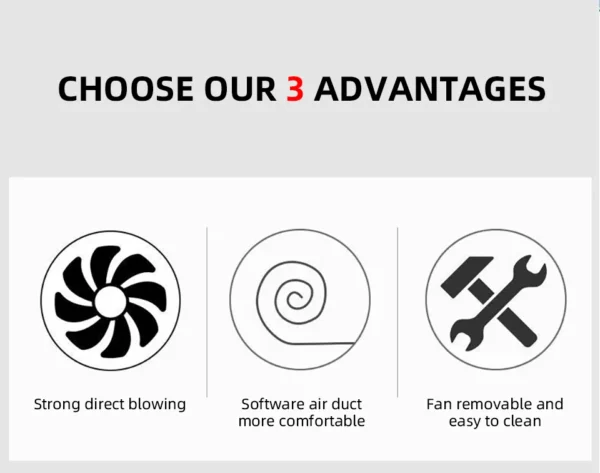 Universal Car Summer Cool Air Seat Cushion 12V/24V USB Charging Breathable Car Seat Cover With Fan Multi-color 3-SpeedAdjustment - Image 10