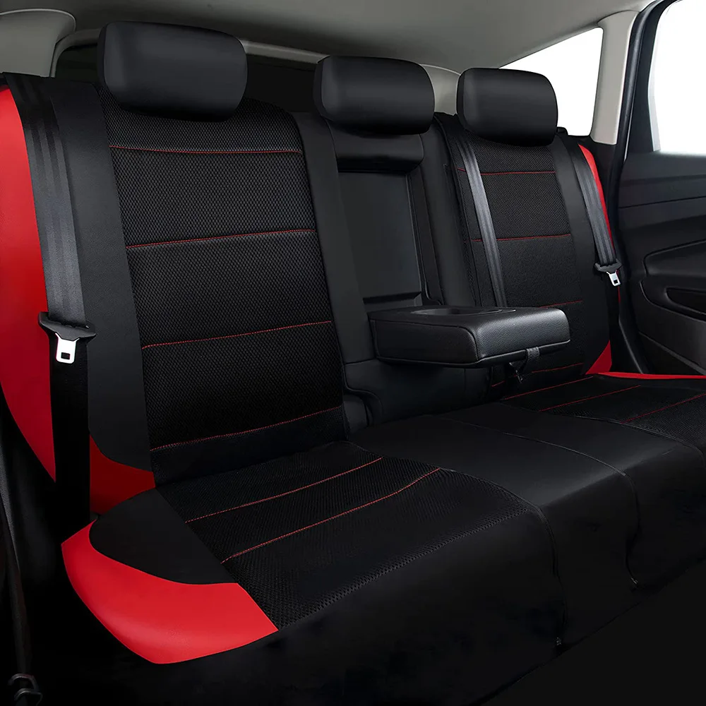 9 Pieces/set Car Seat Cover Car Leather Breathable Fabric Universal Pu Leather Car Seat Cushion Front And Rear Seat Full Protect - Image 15