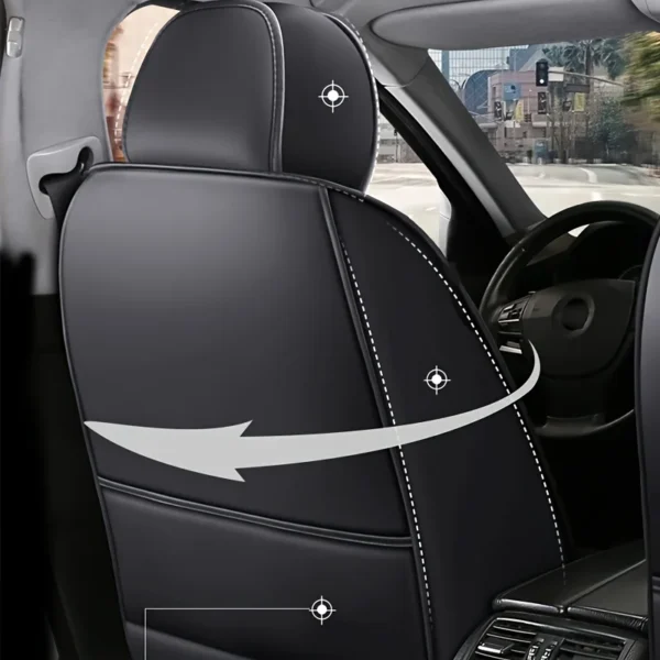All inclusive seat cover, full leather car seat cushion, Driver's seat cover or passenger seat cover, all season universal pad - Image 6