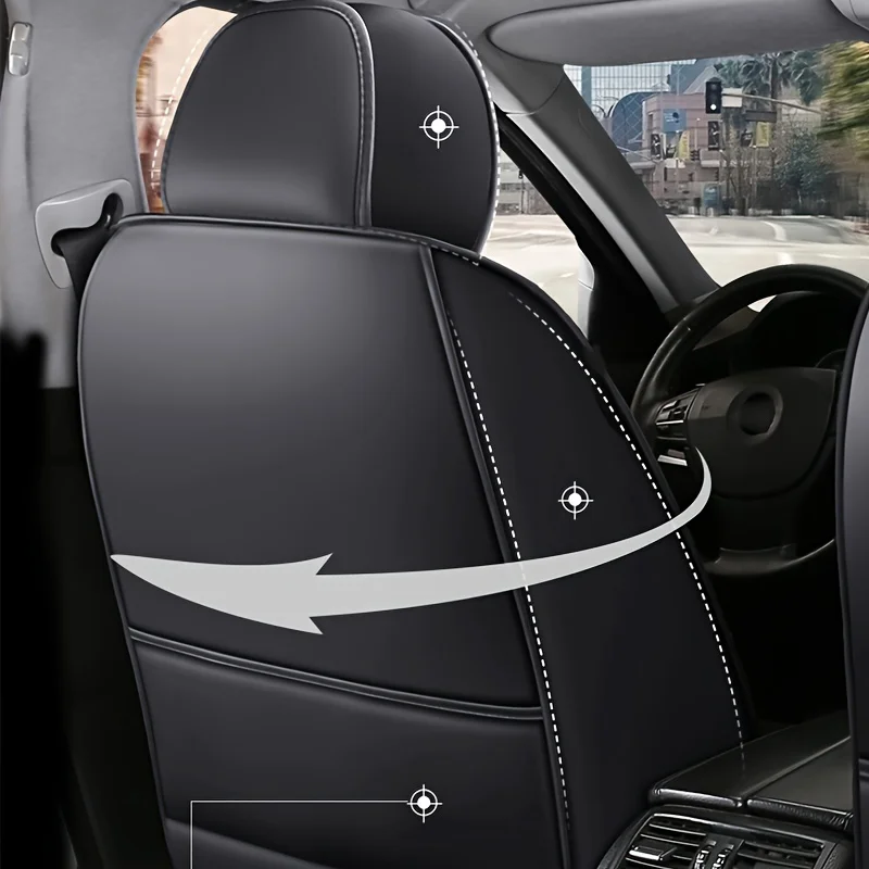 All inclusive seat cover, full leather car seat cushion, Driver's seat cover or passenger seat cover, all season universal pad - Image 6