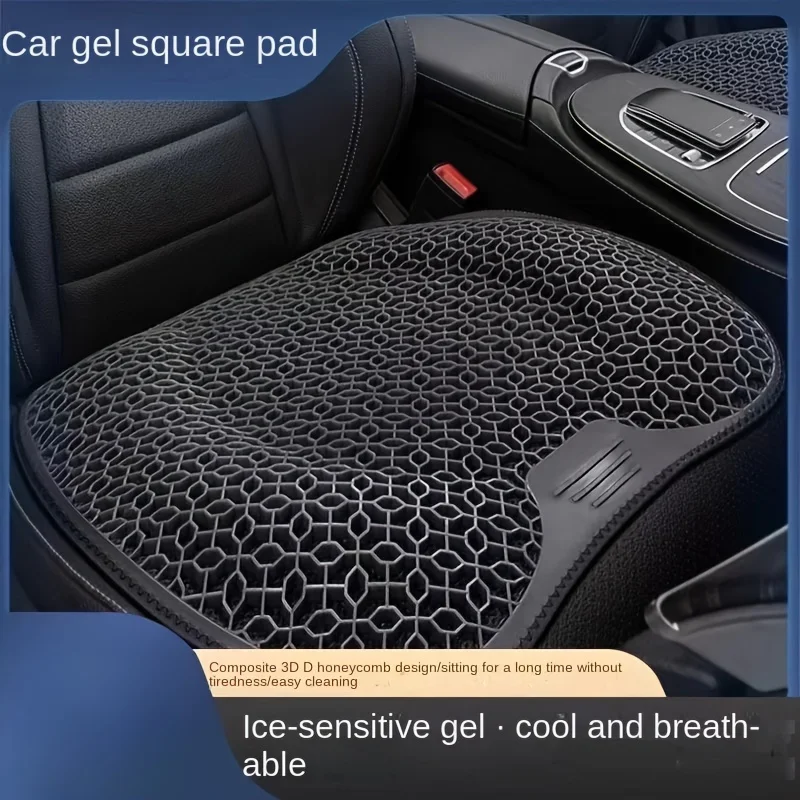 1pc Gel Seat Cushion - Honeycomb Design for Car/Office | Breathable & Machine Washable Pad, Ergonomic Support & Lightweight - Image 4